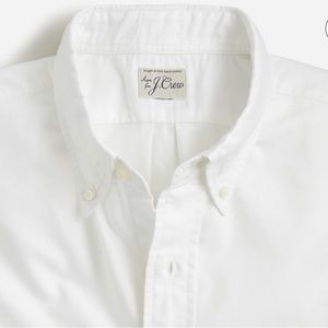 J. Crew Relaxed Fit White Button Down Oxford Shirt
